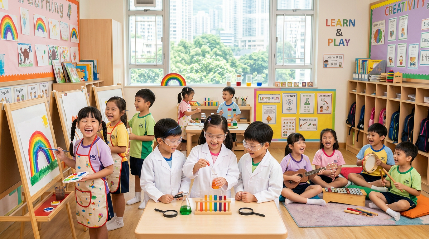 快樂學習的兒童